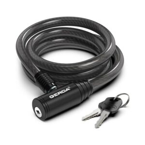 Zapięcie rowerowe GERDA FLEX 1000/10K 1m x 10mm linka klucz
