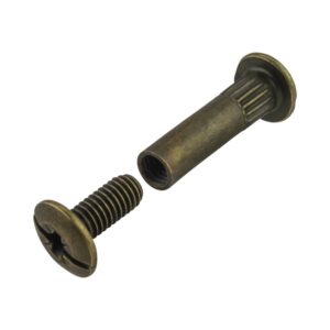 Złącze śrubowe fi-8mm 4szt. Brąz