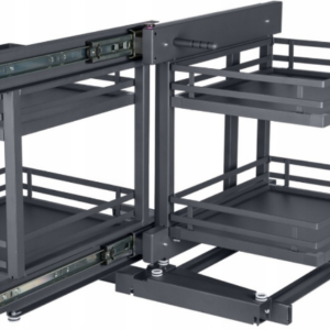 Kosz Cargo Magic Corner do szafki 1000 GRAFIT LEWY