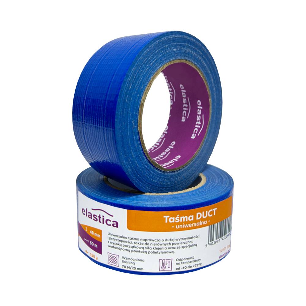 Taśma naprawcza DUCT Elastica 50m/48mm niebieska